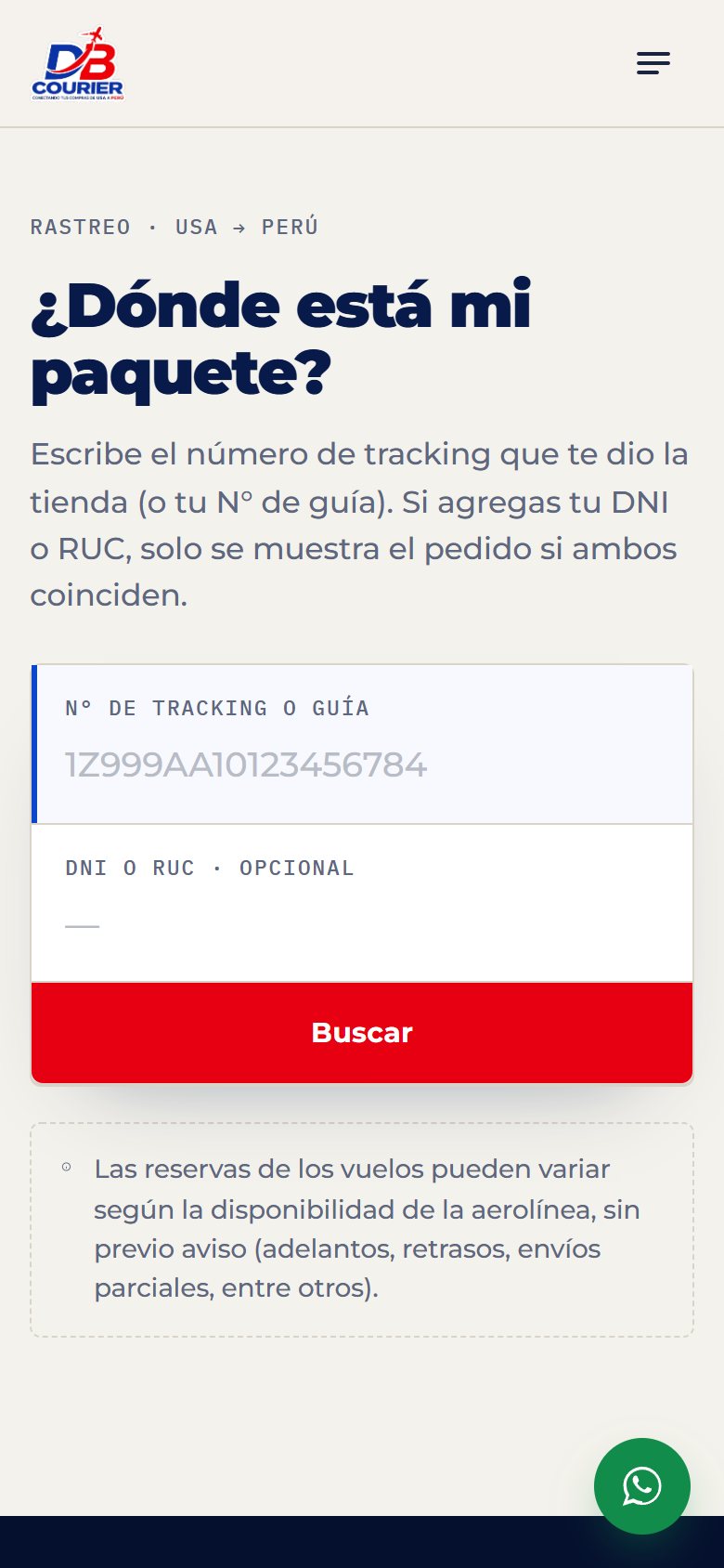 Tracking on mobile